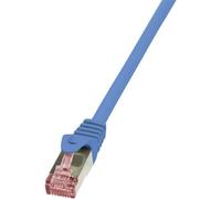 LogiLink CQ2096S RJ45 Cavo di rete, cavo patch CAT 6 S/FTP 10.00 m Blu Ritarda