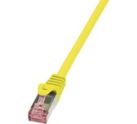 Cavo di collegamento rete rj45 logilink cat 6 s/ftp 10 m giallo ritardante