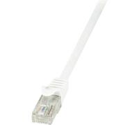 LogiLink CQ2112U EconLine Cat. 6 Patchkabel RJ45-Stecker auf RJ45-Stecker Cat. 6 U/UTP 0.25m weiß