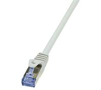 LogiLink CQ3012S Cat.6A 10G S/FTP PIMF PrimeLine Patch Cable, 0.25 Meter Length,