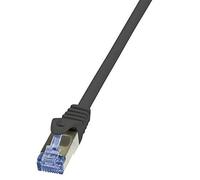 LogiLink CQ3033S CAT6A S/FTP Patch Kabel PrimeLine AWG26 PIMF LSZH schwarz 1,00m