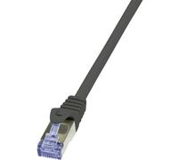 LogiLink CQ3053S RJ45 Cavo di rete, cavo patch CAT 6A S/FTP 2.00 m Nero Ritard