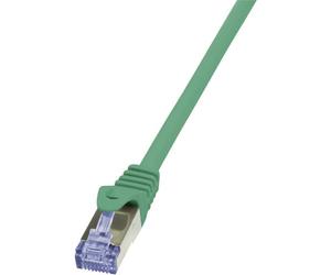 LOGILINK CQ3065S PrimeLine Cat. 6a Patchkabel RJ45-Stecker auf RJ45-Stecker Cat. 6a S/FTP 3m grün