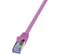 LogiLink CQ3079S RJ45 Cavo di rete, cavo patch CAT 6A S/FTP 5.00 m Rosa Ritard