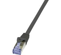 LogiLink CQ3083S RJ45 Cavo di rete, cavo patch CAT 6A S/FTP 7.50 m Nero Ritard