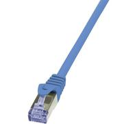 LogiLink CQ3096S RJ45 Cavo di rete, cavo patch CAT 6A S/FTP 10.00 m Blu Ritard