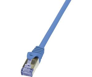 LogiLink CQ3096S RJ45 Cavo di rete, cavo patch CAT 6A S/FTP 10.00 m Blu Ritard