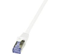 LogiLink CQ3101S RJ45 Cavo di rete, cavo patch CAT 6A S/FTP 15.00 m Bianco Rit