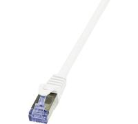 LogiLink CQ3141S RJ45 Cavo di rete, cavo patch CAT 6A S/FTP 50.00 m Bianco Rit