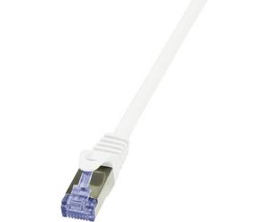 LogiLink CQ3141S RJ45 Cavo di rete, cavo patch CAT 6A S/FTP 50.00 m Bianco Rit