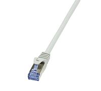 LogiLink CQ4022S Cat 7 600MHz S/FTP PrimeLine Patch Cable, 0.50 Meter Length, Gr
