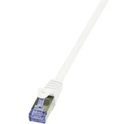 LogiLink CQ4091S RJ45 Cavo di rete, cavo patch CAT 6A S/FTP 10.00 m Bianco con