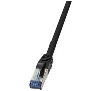 LogiLink CQ6025S cavo di rete 0,5 m Cat6a S/FTP (S-STP) Nero
