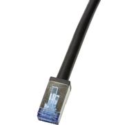 LogiLink CQ7053S RJ45 Cavo di rete, cavo patch CAT 6A S/FTP 2.00 m Nero Scherm