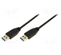 LOGILINK CU0040 - Cavo USB 3.0, da connettore A a connettore A, nero 3 m