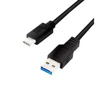 LOGILINK CU0167 - CABLE USB 3.2 GEN1X1, USB-A MACHO A USB-C MACHO, NEGRO, 0.5M