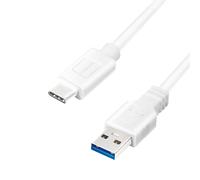 LogiLink CU0174 - USB 3.2 Gen 1x1 Connection Cable, USB-A to USB-C™, White, 1 m