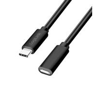 Logilink CU0210 - Cavo di prolunga USB 2.0 tipo C con supporto PD (PowerDelivery), colore: nero, lunghezza cavo: 1 m