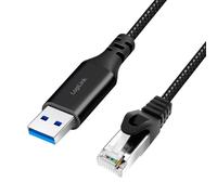 Logilink CU0401 - Cavo di collegamento attivo USB 3.0 (tipo A) a rete (RJ45), 1 Gbps, 1,5 m