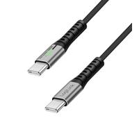 LogiLink CU0443 - Cavo di collegamento USB 3.2 Gen2 x 2 tipo C (spina), 20 Gbps, 240 W, 4 K, LED, lunghezza: 1,5 m