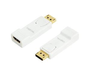 LogiLink CV0057 adattatore per inversione del genere dei cavi DisplayPort HDMI Bianco, Giallo (LogiLink DisplayPort 1.1 to HDMI