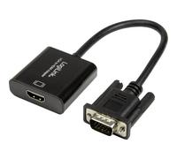LogiLink CV0060 Adattatore [1x Spina VGA - 1x Presa HDMI] Nero 45.00 cm
