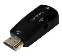 LogiLink CV0107 Adattatore [1x Spina HDMI - 1x Presa VGA] Nero