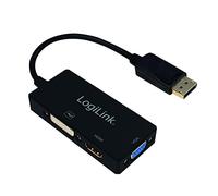 LogiLink Adattatore DisplayPort CV0109 – DVI/HDMI/VGA 4K Nero