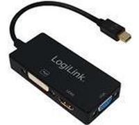 LOGILINK CV0110 - Adattatore Mini DisplayPort < DVI, HDMI, VGA 4K
