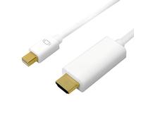 LogiLink CV0123 ADAPTADOR DE CABLE DE VÍDEO 2 M MINI DISPLAYPORT HDMI TIPO A (ESTÁNDAR) BLANCO