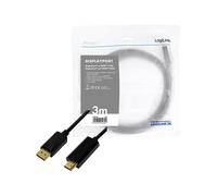 LogiLink CV0128 3 m DisplayPort HDMI tipo A (Standard) Maschio Maschio Dritto
