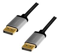 LogiLink DisplayPort AV Cavo [1x DisplayPort - 1x DisplayPort] 2 m Nero/grigio