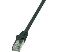 LogiLink EconLine CAT 6 Foldet uskærmet snoet par (F/UTP) 2m Patchkabel Sort