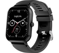 LogiLink Edge Bluetooth 1,83" LCD Nero Silicone Resistente Acqua IP68 SOS