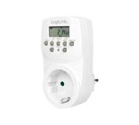 LogiLink ET0007 Timer giornaliero/settimanale Bianco Digitale LCD Pulsanti CE