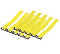 Logilink Fascette Fermacavo Gialle in Velcro Set da 10 pz