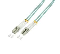 Logilink FP3LC00 LC-LC OM3 50/125µ Fiber Patch Cable, 0.5 Meter Length, 0.5 Mete