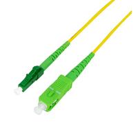 LOGILINK FPSLS03 - Cavo patch Simplex in fibra ottica, SM OS2, SC/APC - LC/APC, 3 m