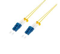 LogiLink FS0LC10 - Cavo patch ultra sottile OS2 in fibra ottica LC-LC Duplex, 10 m, G657.A2