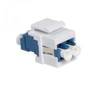 Logilink Giunto Fibra LC Duplex Monomodale per Keystone Blu e Bianco