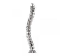 LOGILINK KAB0064 - Passacavo da scrivania, flessibile, 15 giunti, argento