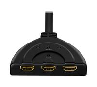 LogiLink HD0040 HDMI ABS Nero 30 Hz 10,2 Gbit/s 340 MHz switch 3-port bidirect