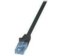 LogiLink Home EconLine CAT 6a Ikke afskÃ¦rmet parsnoet (UTP) 7.5m Patchkabel Sort NEW