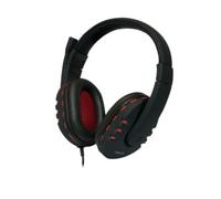 LogiLink HS0033 cuffia e auricolare Cablato A Padiglione Musica e Chiamate Nero Rosso