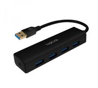 Logilink Hub USB 3.2 4 Porte Nero