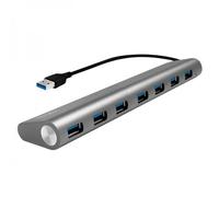 Logilink Hub USB 3.2 SuperSpeed 7 porte Alluminio Silver