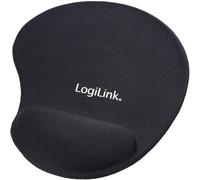 LOGILINK ID0027 - Tappetino per mouse con poggiapolsi in gel di silicone, nero