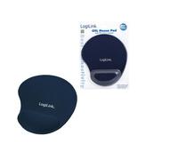 LogiLink ID0027B tappetino per mouse Blu (Mouse Pad, Silcon Wrist rest, - 204x23