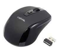 LogiLink ID0031 Mini Mouse Senza fili (radio) Ottico Nero 3 Tasti 1600 dpi