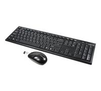 LogiLink ID0104 Standard Senza fili RF Wireless QWERTZ Nero Mouse incluso